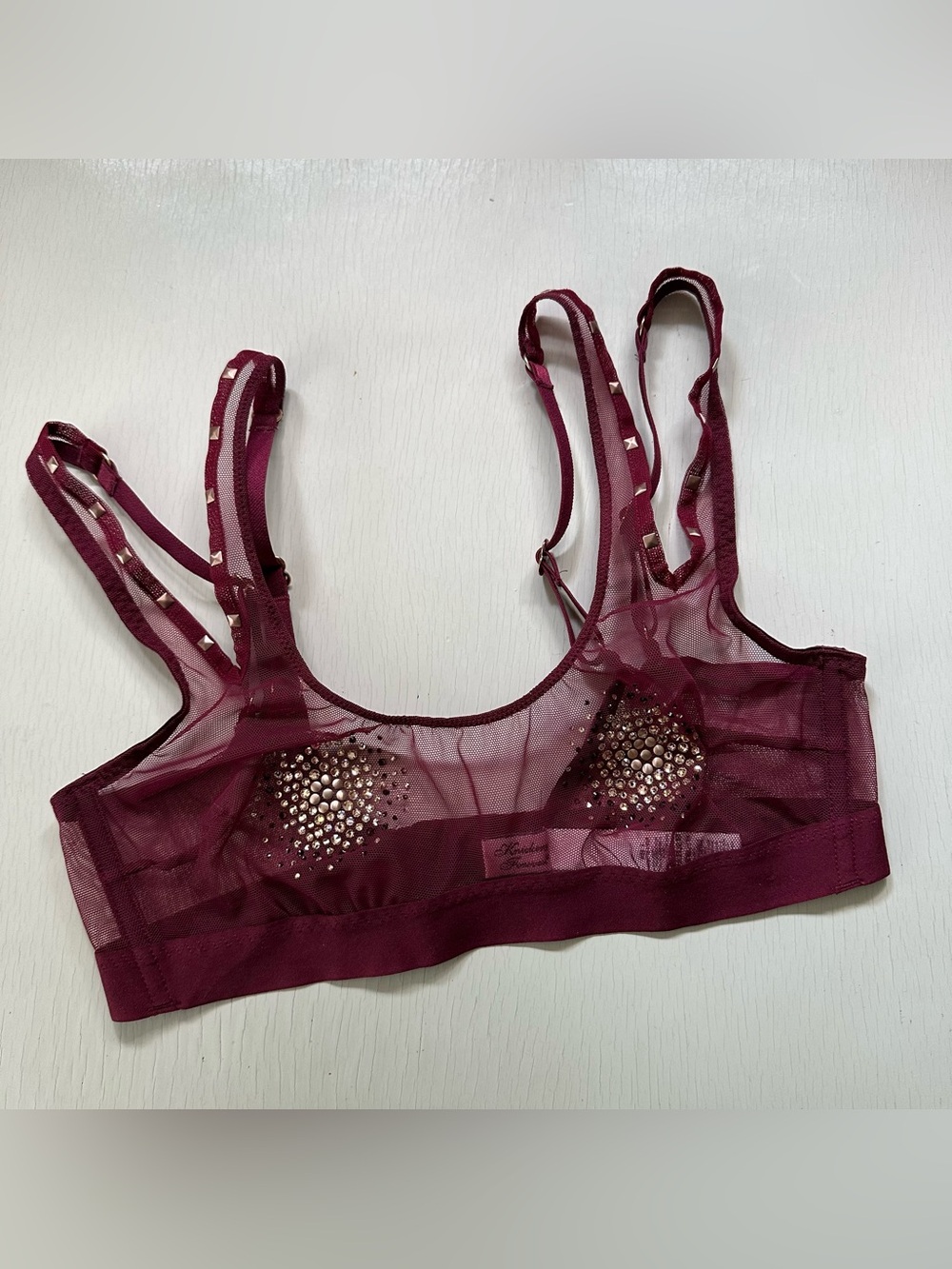 Agent Provocateur Ginger Burgundy Bra AP2 Small NWOT